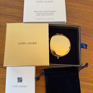 Estee Lauder AFTER HOURS SLIM Perfecting Pressed Powder Compact #01 Translucent